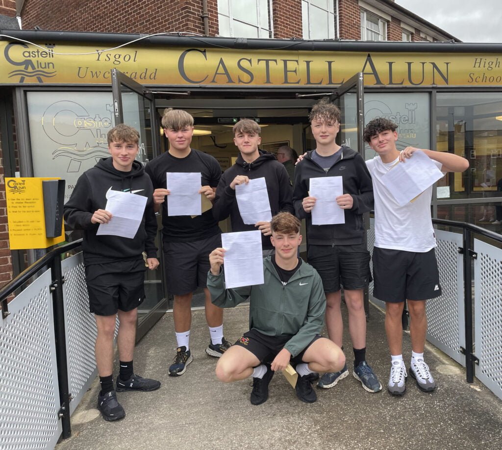 GCSE Results 2024: A photograph of some of our GCSE students receiving their exam results