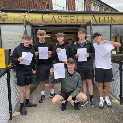 GCSE Results 2024: A photograph of some of our GCSE students receiving their exam results