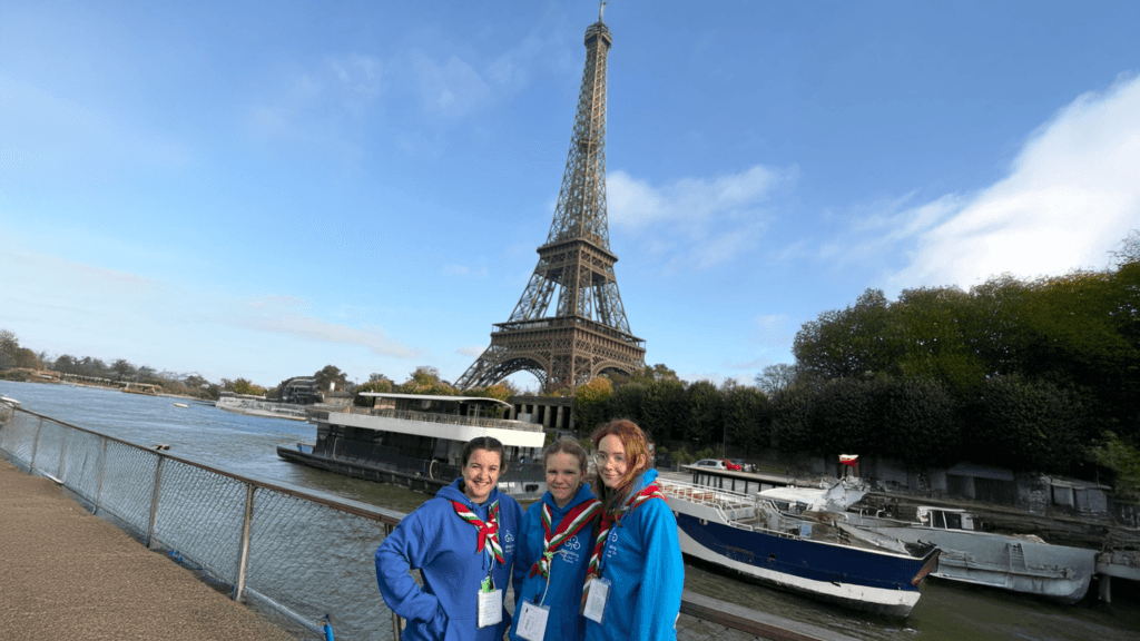 A photo of students on a Girls Guide visit to Paris, circa November 2024