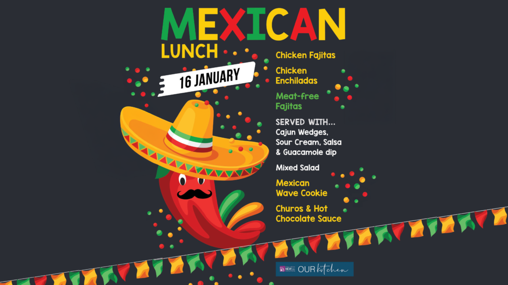 Social media image for the Canteen's Mexican Lunch Day (16/01/25)