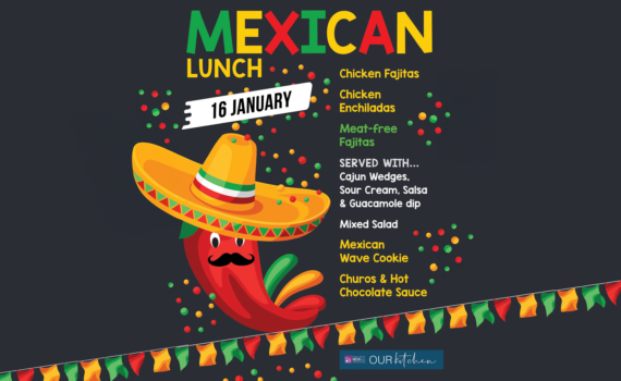 Social media image for the Canteen's Mexican Lunch Day (16/01/25)