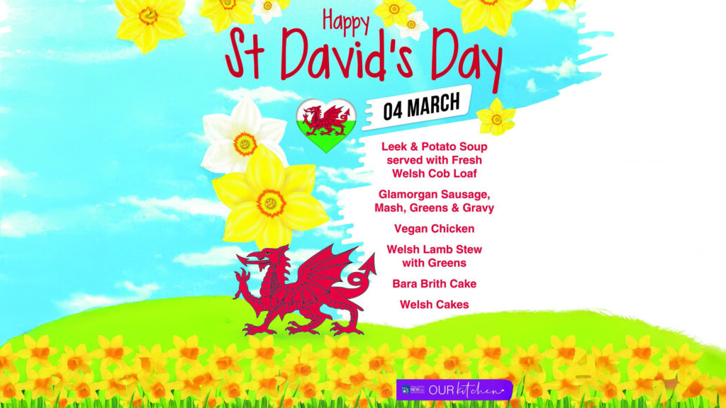 Social media image for the Canteen's St David's Day Theme Lunch (04-03-25)