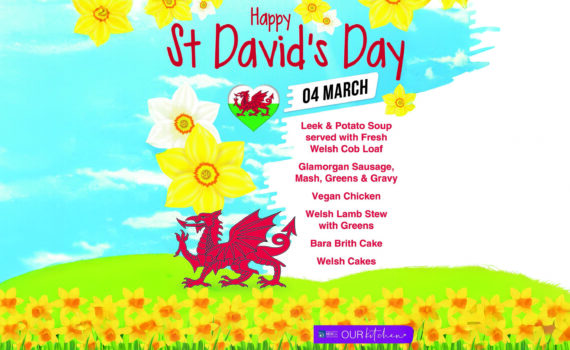 Social media image for the Canteen's St David's Day Theme Lunch (04-03-25)