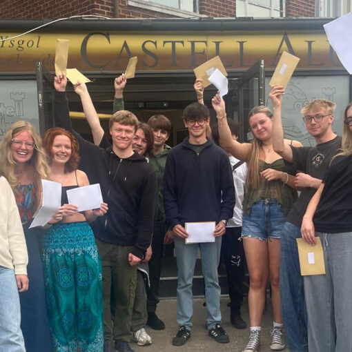 GCE Results 2025: A photograph of some of our GCE students receiving their exam results