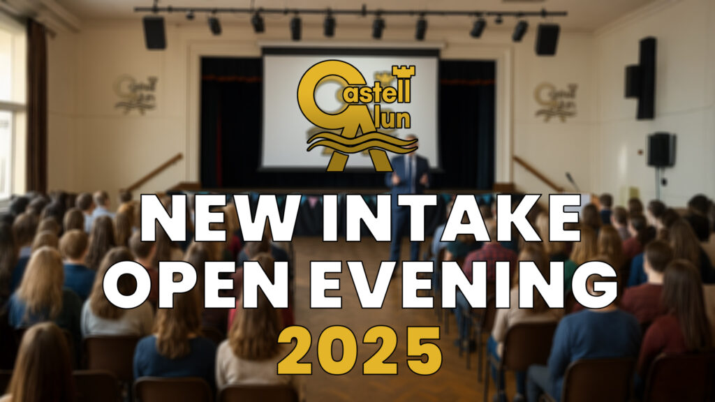 A promotional image for the school open evening events