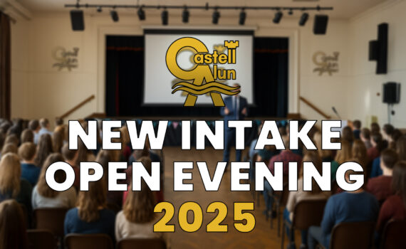 A promotional image for the school open evening events