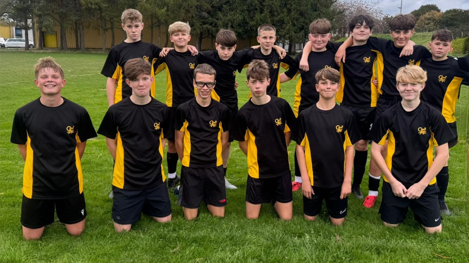 A photograph of the Year 9 boys football team, circa October 2025
