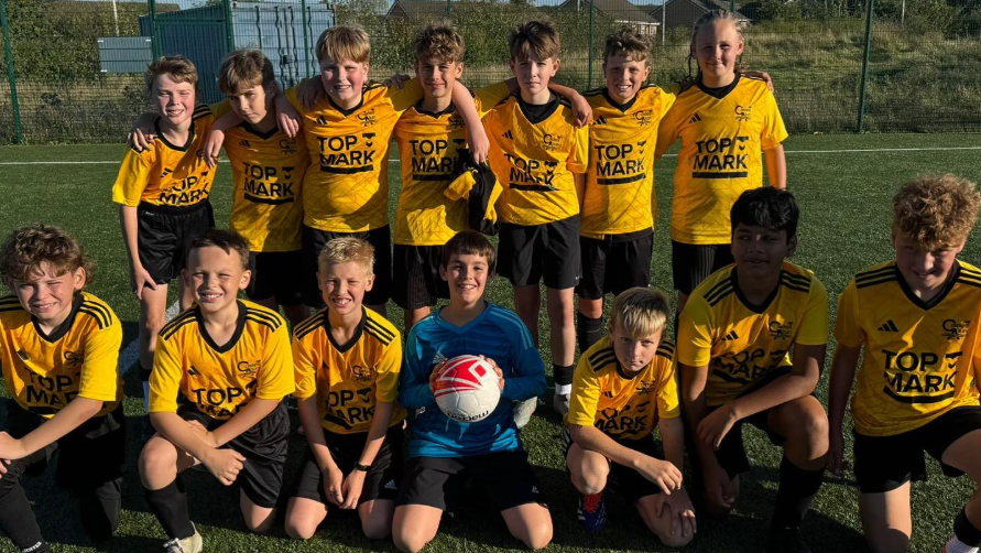 A photograph of the Year7 boys football team, circa October 2025
