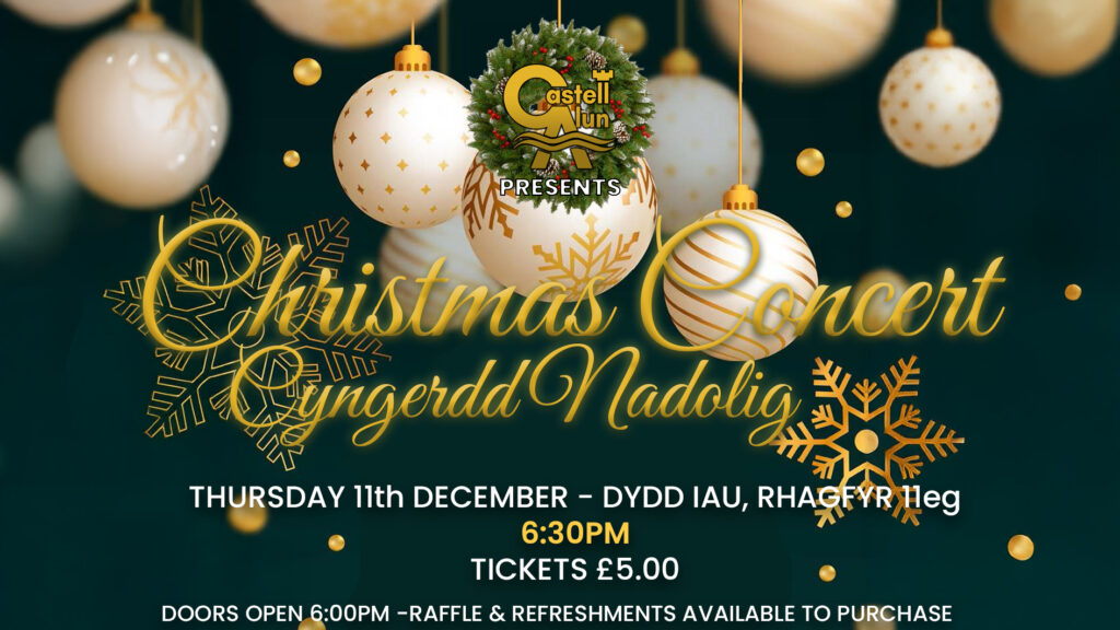 A promotional image for our annual Christmas Concert