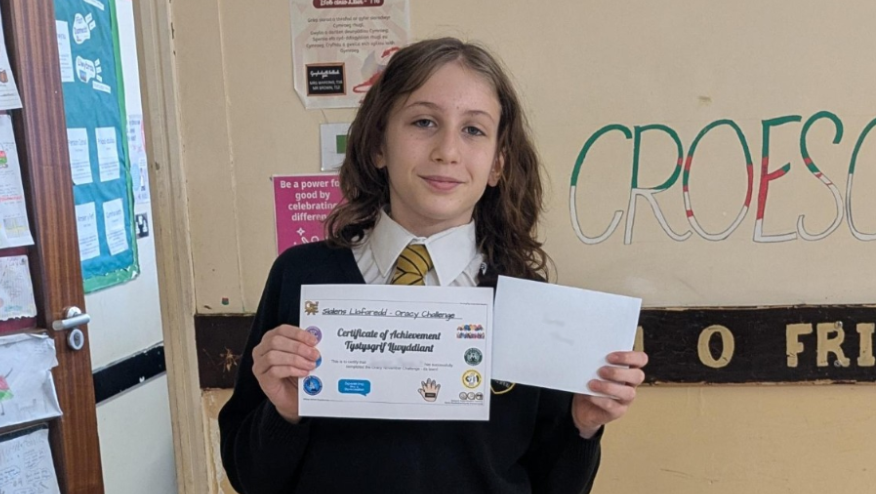 A photograph of the student who was the overalll winner of the Oracy November Challenge, circa December 2025