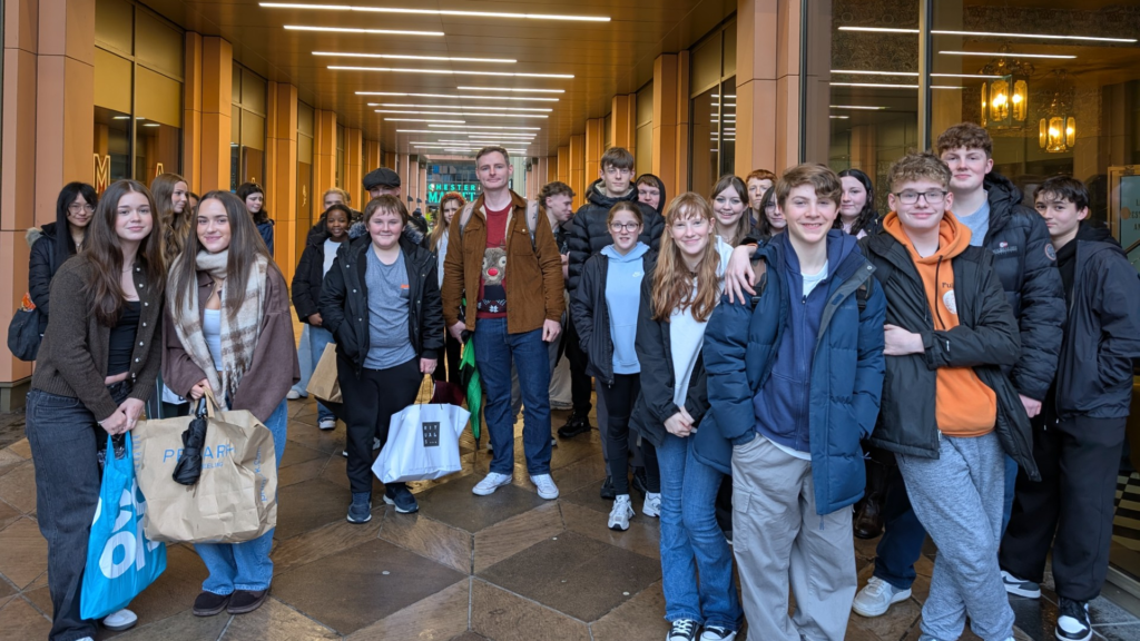 A photograph of the Year 10 Business BTEC trip to Chester, circa December 2025