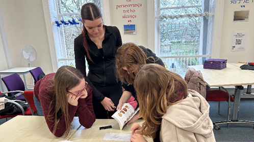 A photograph of the Year 10 German Trip to the University of Liverpool, circa December 2025