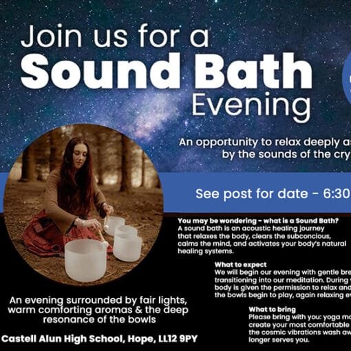 Promotional image for the CAFA Sound Bath Evenings