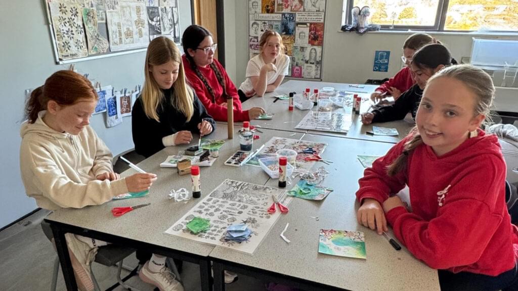 A photograph of some Year 6 students at our Wellbeing Transition Event, circa April 2025
